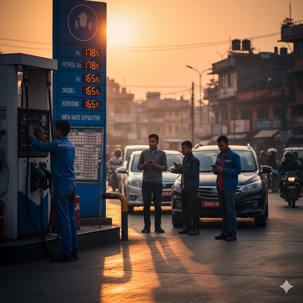 पेट्रोल र डिजेल–मट्टितेलको खुद्रा मूल्य समायोजन, नयाँ दर लागू